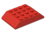 LEGO® Brick: Slope Brick 45 6 x 4 Double 32083 | Color: Bright Red
