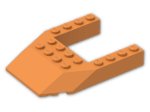 LEGO® Brick: Wedge 6 x 8 Triple with Cutout 4 x 4 32084 | Color: Bright Orange