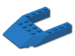 LEGO® Brick: Wedge 6 x 8 Triple with Cutout 4 x 4 32084 | Color: Bright Blue