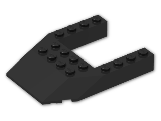 LEGO® Brick: Wedge 6 x 8 Triple with Cutout 4 x 4 32084 | Color: Black