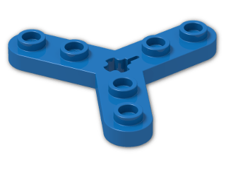 LEGO® Brick: Technic Rotor 3 Blade with 6 Studs 32125 | Color: Bright Blue