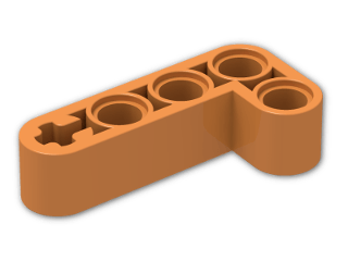 LEGO® Stein: Technic Beam 2 x 4 Liftarm Bent 90 32140 | Farbe: Bright Orange