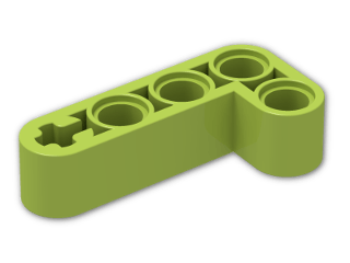 LEGO® Stein: Technic Beam 2 x 4 Liftarm Bent 90 32140 | Farbe: Bright Yellowish Green
