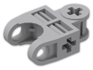 LEGO® Stein: Technic Ball Socket 3 x 2 Single Rounded 32174 | Farbe: Medium Stone Grey