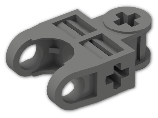 LEGO® Brick: Technic Ball Socket 3 x 2 Single Rounded 32174 | Color: Dark Grey