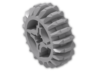 LEGO® Stein: Technic Gear 20 Tooth Double Bevel 32269 | Farbe: Medium Stone Grey