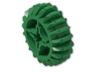 LEGO® Brick: Technic Gear 20 Tooth Double Bevel 32269 | Color: Dark Green