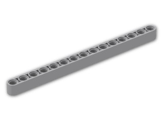 LEGO® Stein: Technic Beam 15 32278 | Farbe: Medium Stone Grey