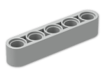 LEGO® Brick: Technic Beam 5 32316 | Color: Silver flip/flop