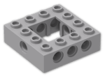 LEGO® Brick: Technic Brick 4 x 4 with Open Center 2 x 2 32324 | Color: Medium Stone Grey