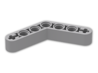 LEGO® Stein: Technic Beam 4 x 4 Liftarm Bent 53.13 32348 | Farbe: Medium Stone Grey