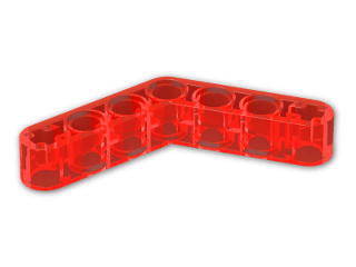 LEGO® Stein: Technic Beam 4 x 4 Liftarm Bent 53.13 32348 | Farbe: Transparent Fluorescent Reddish Orange