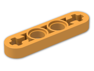 LEGO® Brick: Technic Beam 4 x 0.5 Liftarm 32449 | Color: Bright Yellowish Orange