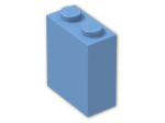 LEGO® Brick: Brick 1 x 2 x 2 with Inside Axleholder 3245b | Color: Medium Blue
