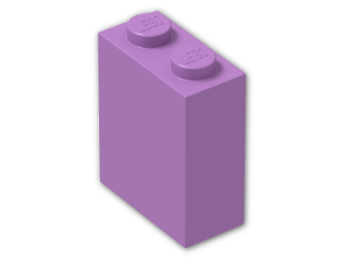 LEGO® Stein: Brick 1 x 2 x 2 with Inside Axleholder 3245b | Farbe: Medium Lavender