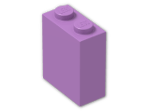 LEGO® Brick: Brick 1 x 2 x 2 with Inside Axleholder 3245b | Color: Medium Lavender