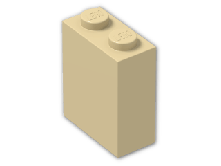 LEGO® Stein: Brick 1 x 2 x 2 with Inside Axleholder 3245b | Farbe: Brick Yellow
