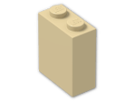 LEGO® Brick: Brick 1 x 2 x 2 with Inside Axleholder 3245b | Color: Brick Yellow