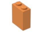 LEGO® Brick: Brick 1 x 2 x 2 without Understud 3245c | Color: Bright Orange