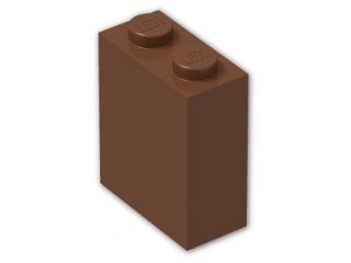 LEGO® Stein: Brick 1 x 2 x 2 without Understud 3245c | Farbe: Reddish Brown