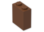 LEGO® Brick: Brick 1 x 2 x 2 without Understud 3245c | Color: Reddish Brown