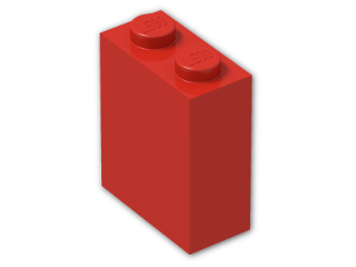 LEGO® Brick: Brick 1 x 2 x 2 without Understud 3245c | Color: Bright Red