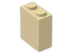 LEGO® Brick: Brick 1 x 2 x 2 without Understud 3245c | Color: Brick Yellow