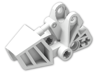 LEGO® Stein: Technic Mechanical Foot with Ball Joint 3 x 6 x 2.333 32475 | Farbe: White