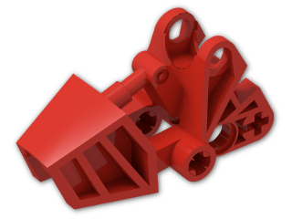 LEGO® Stein: Technic Mechanical Foot with Ball Joint 3 x 6 x 2.333 32475 | Farbe: Bright Red