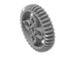 LEGO® Brick: Technic Gear 36 Tooth Double Bevel 32498 | Color: Medium Stone Grey