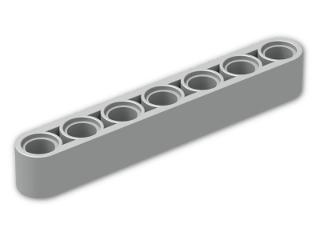 LEGO® Stein: Technic Beam 7 32524 | Farbe: Silver flip/flop