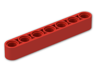 LEGO® Stein: Technic Beam 7 32524 | Farbe: Bright Red
