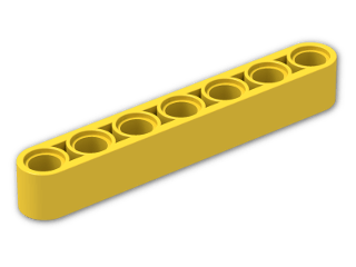 LEGO® Stein: Technic Beam 7 32524 | Farbe: Bright Yellow