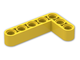 LEGO® Brick: Technic Beam 3 x 5 Bent 90 32526 | Color: Bright Yellow