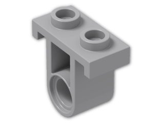 LEGO® Brick: Technic Pin Joiner Plate 1 x 2 x 1 & 1/2 32529 | Color: Medium Stone Grey