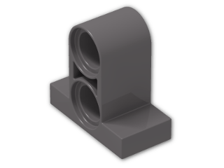 LEGO® Brick: Technic Tile 1 x 2 with Two Holes 32530 | Color: Dark Stone Grey