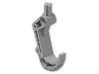 LEGO® Brick: Technic Hook with Axle 32551 | Color: Medium Stone Grey