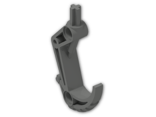 LEGO® Brick: Technic Hook with Axle 32551 | Color: Dark Grey