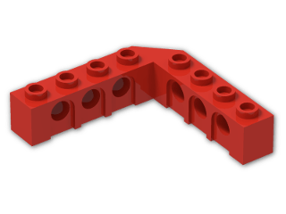 LEGO® Brick: Technic Brick 5 x 5 Corner with Holes 32555 | Color: Bright Red