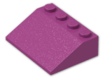 LEGO® Brick: Slope Brick 33 3 x 4 3297 | Color: Bright Reddish Violet