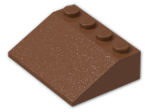 LEGO® Brick: Slope Brick 33 3 x 4 3297 | Color: Reddish Brown