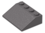 LEGO® Brick: Slope Brick 33 3 x 4 3297 | Color: Dark Stone Grey