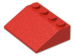 LEGO® Brick: Slope Brick 33 3 x 4 3297 | Color: Bright Red