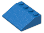 LEGO® Brick: Slope Brick 33 3 x 4 3297 | Color: Bright Blue