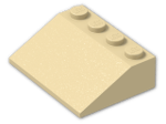 LEGO® Brick: Slope Brick 33 3 x 4 3297 | Color: Brick Yellow
