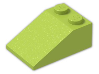 LEGO® Brick: Slope Brick 33 3 x 2 3298 | Color: Bright Yellowish Green
