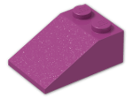 LEGO® Brick: Slope Brick 33 3 x 2 3298 | Color: Bright Reddish Violet