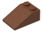 LEGO® Brick: Slope Brick 33 3 x 2 3298 | Color: Reddish Brown