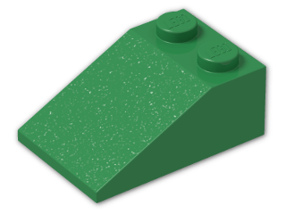 LEGO® Brick: Slope Brick 33 3 x 2 3298 | Color: Dark Green