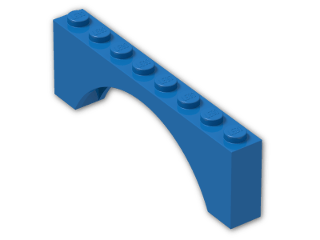 LEGO® Brick: Arch 1 x 8 x 2 3308 | Color: Bright Blue